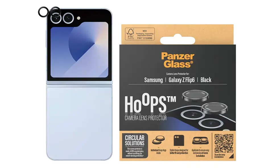 Szkło hartowane na aparat do Samsung Galaxy Z Flip6 PanzerGlass Hoops Camera Lens Protector
